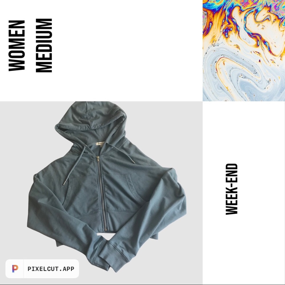 Week-end crop sweater medium